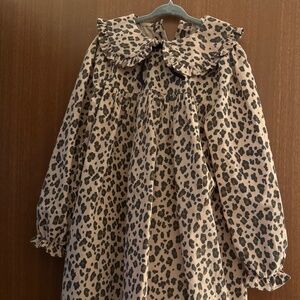 Louis Louise Leopard Corded Dress - Size 8